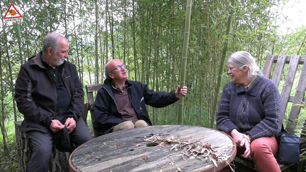 Les trois membres de l'association de Jardins Nature 48 rient et racontent l'évènement