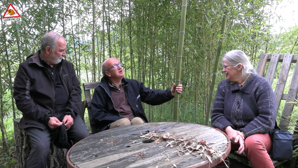 Les trois membres de l'association de Jardins Nature 48 rient et racontent l'évènement